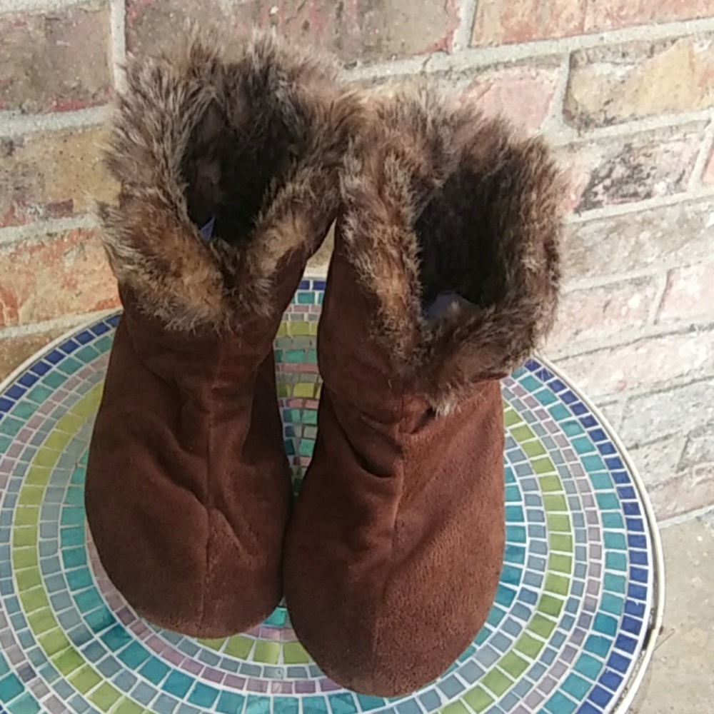 Brown slippers